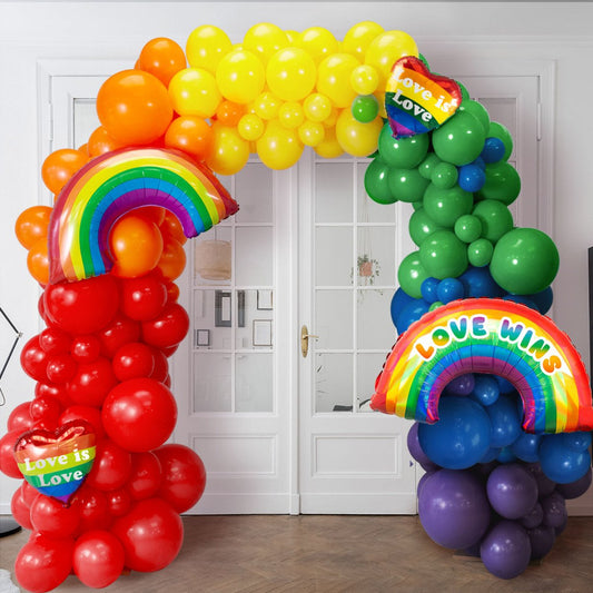 Pride Party Ready Made Latex Balloon Arch Inflated