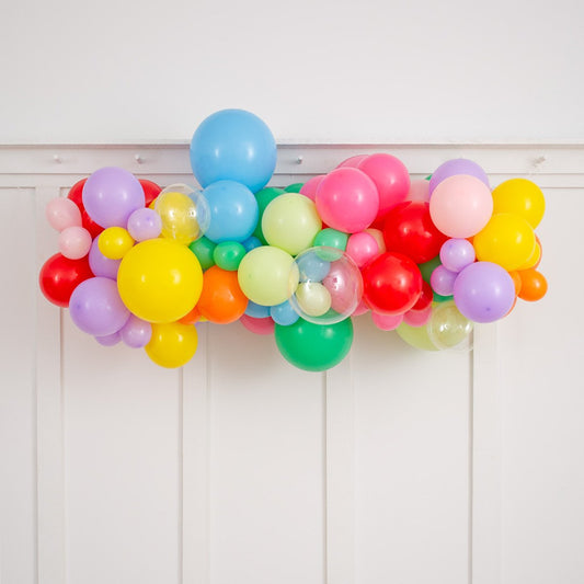 Bright Rainbow 2m Latex Balloon Garland