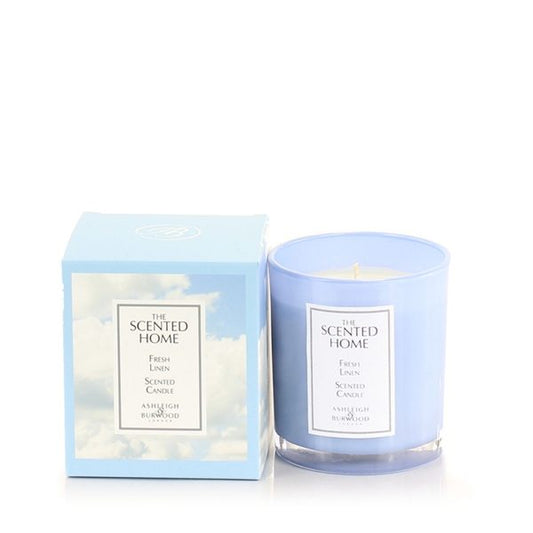 <b> Any 2 for £28 </b> <br> SCENTED JAR CANDLE: FRESH LINEN
