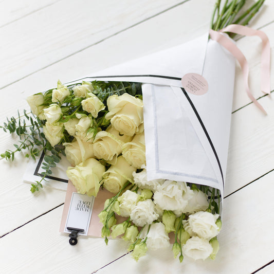 Large White Flower Wrap
