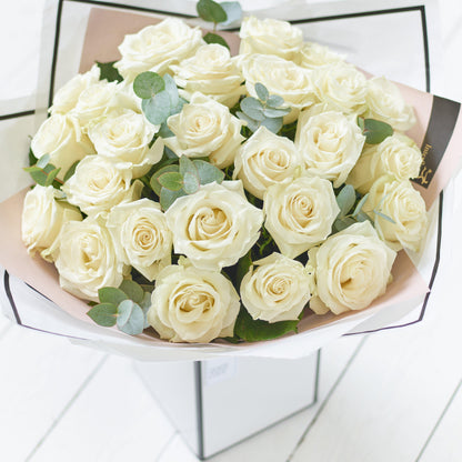 Luxury White Rose Bouquet