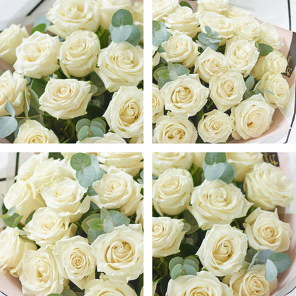 Luxury White Rose Bouquet