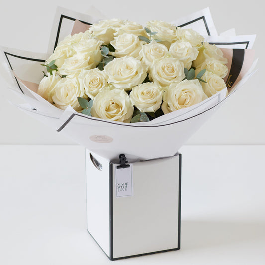 Luxury White Rose Bouquet