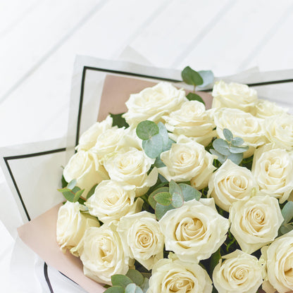 Luxury White Rose Bouquet