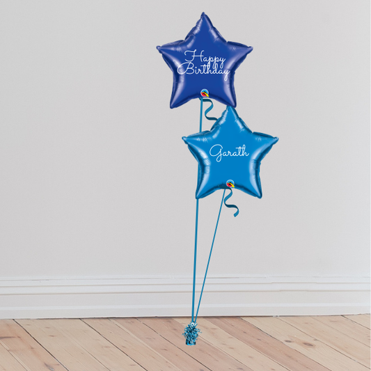 Foil Duo Balloon Bouquet (Inflated with Helium & Weight Included)
