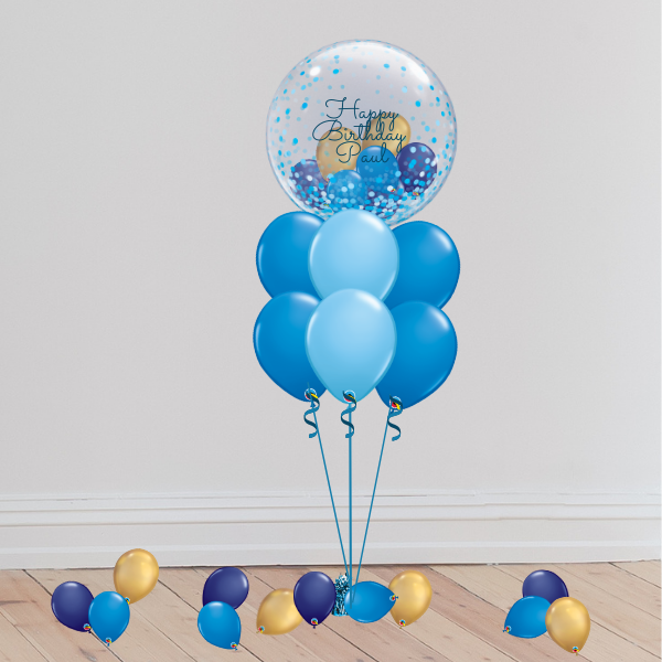 Gumball Deco Bubble with 6 Latex Bouquet