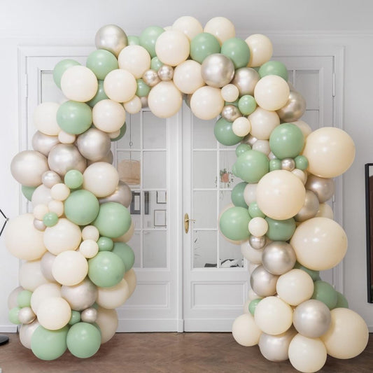 Eucalyptus Ready Made Latex Balloon Arch Inflated