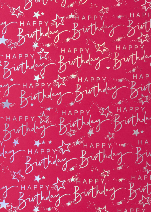 FLAT WRAP HAPPY BIRTHDAY SCRIPT PINK