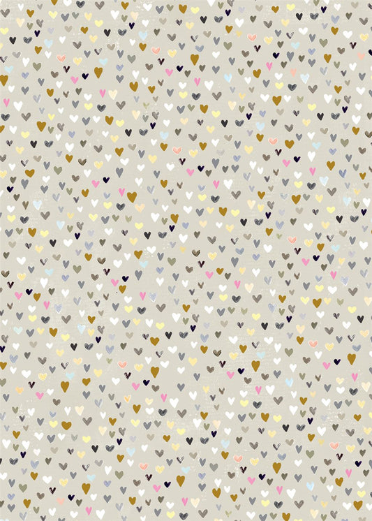 WRAP PS DITZY HEARTS (FOIL)