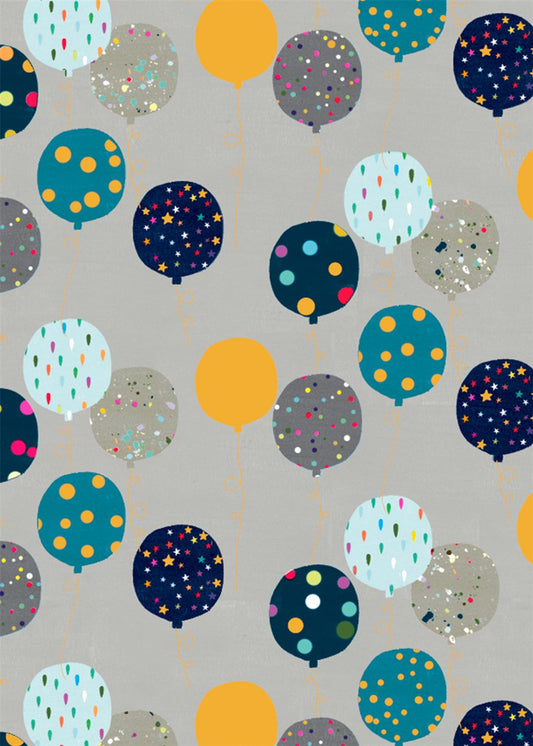 WRAP PS BALLOONS GREY