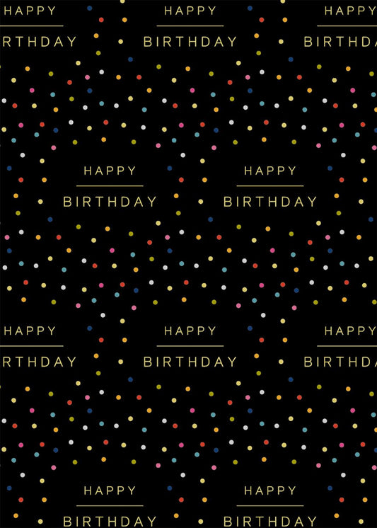 WRAP TOM H BDAY SPOT BLACK