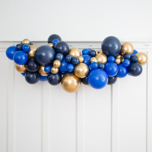 Blue Chrome 2m Latex Balloon Garland