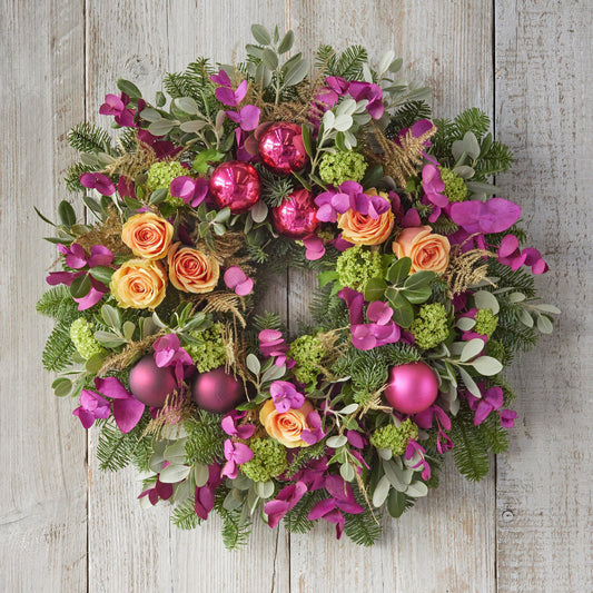 Rich and Vibrant Christmas Wreath