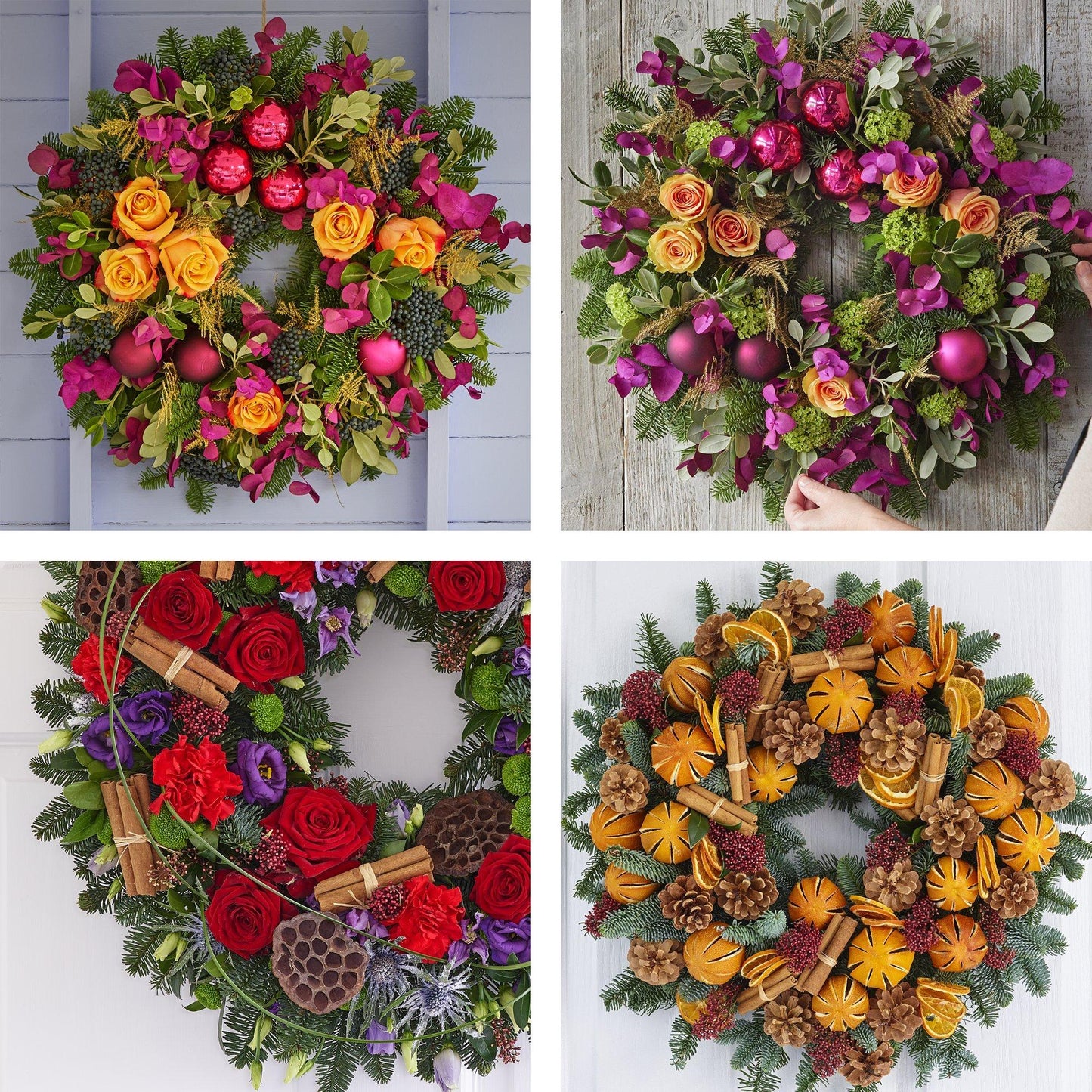 Rich and Vibrant Christmas Wreath