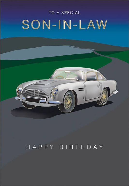 Birthday Card, Son In Law, Car