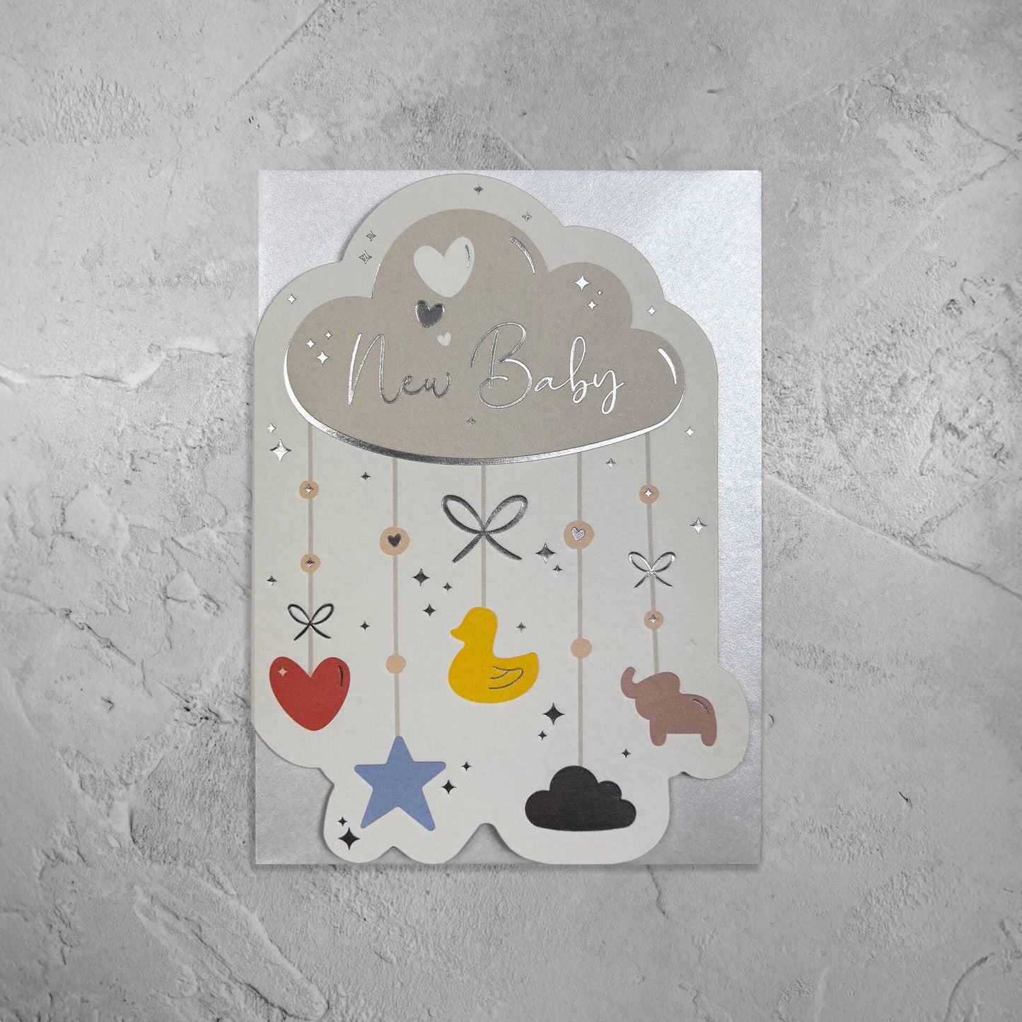 New Baby Die Cut Card