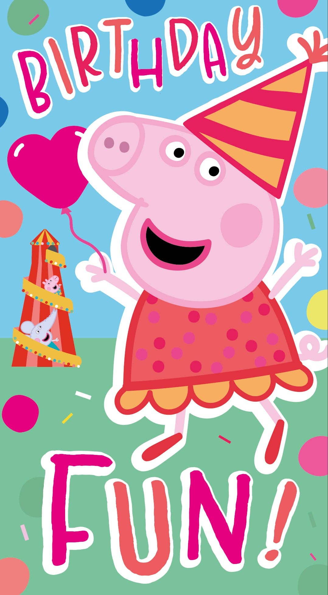Peppa Pig Sticker Birthday Card
