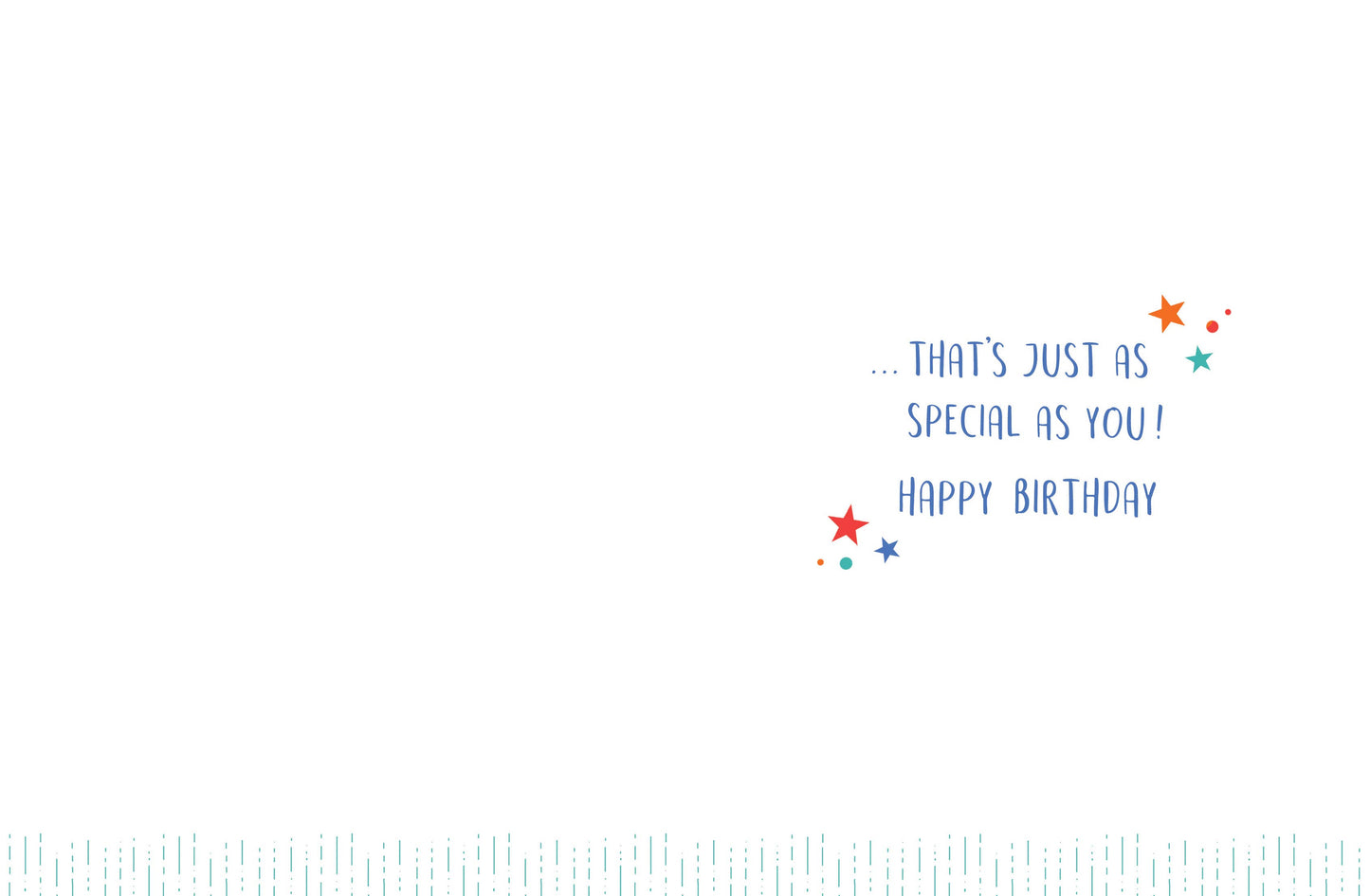 Birthday Card, Son, Stars On Red