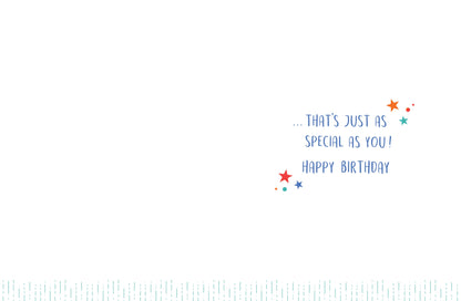 Birthday Card, Son, Stars On Red