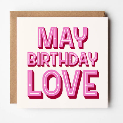 Month Of The Year - Birthday Love Card
