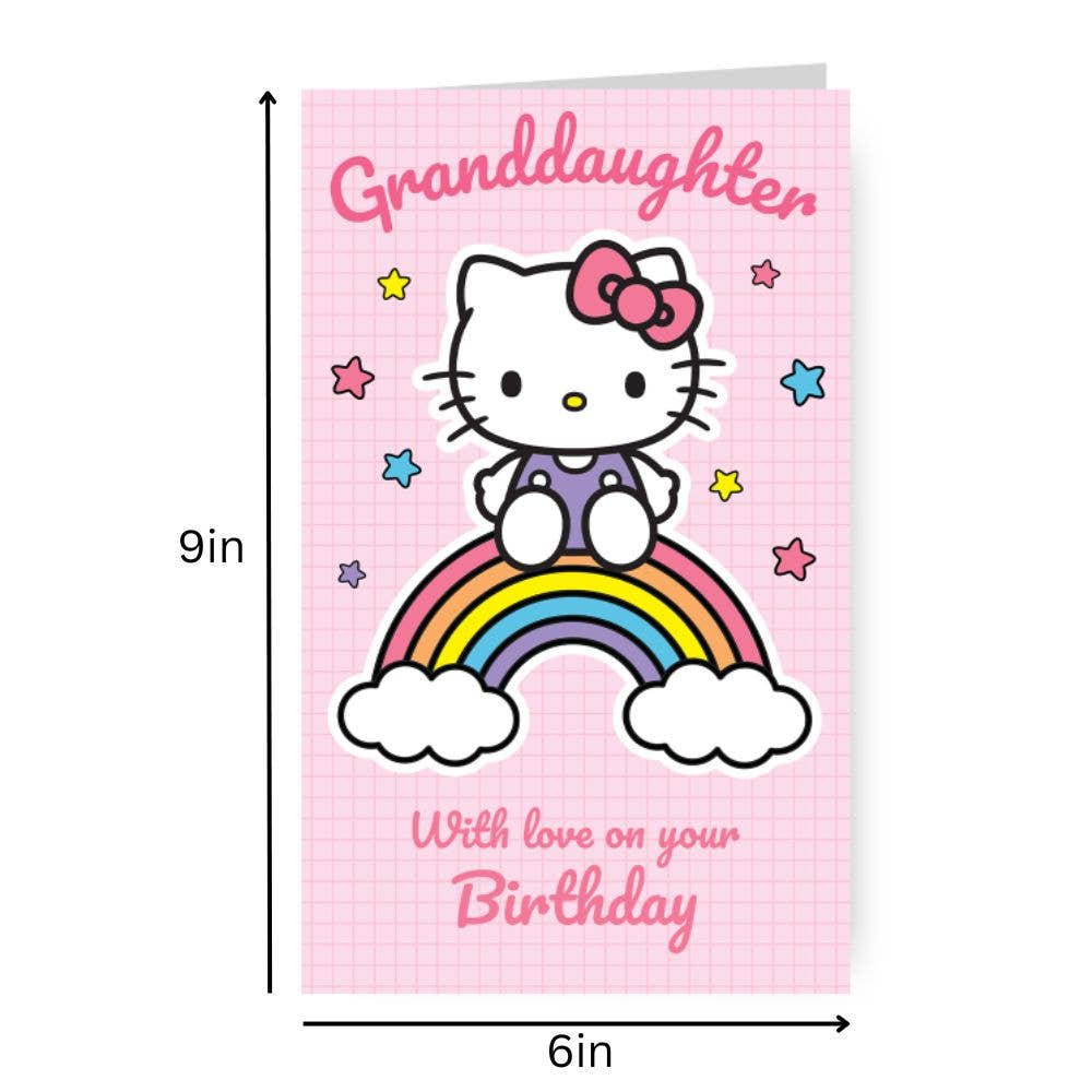HELLO KITTY GRANDDAUGHTER BIRTHDAY CARD