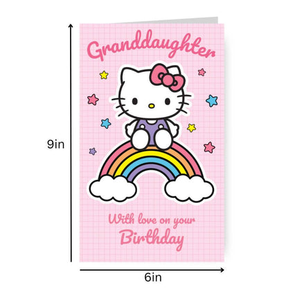 HELLO KITTY GRANDDAUGHTER BIRTHDAY CARD