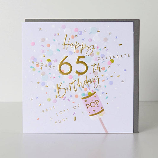 Age 65th Party Popper