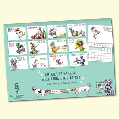 Mutts Nuts Calendar 2026 - Dogs Calendar