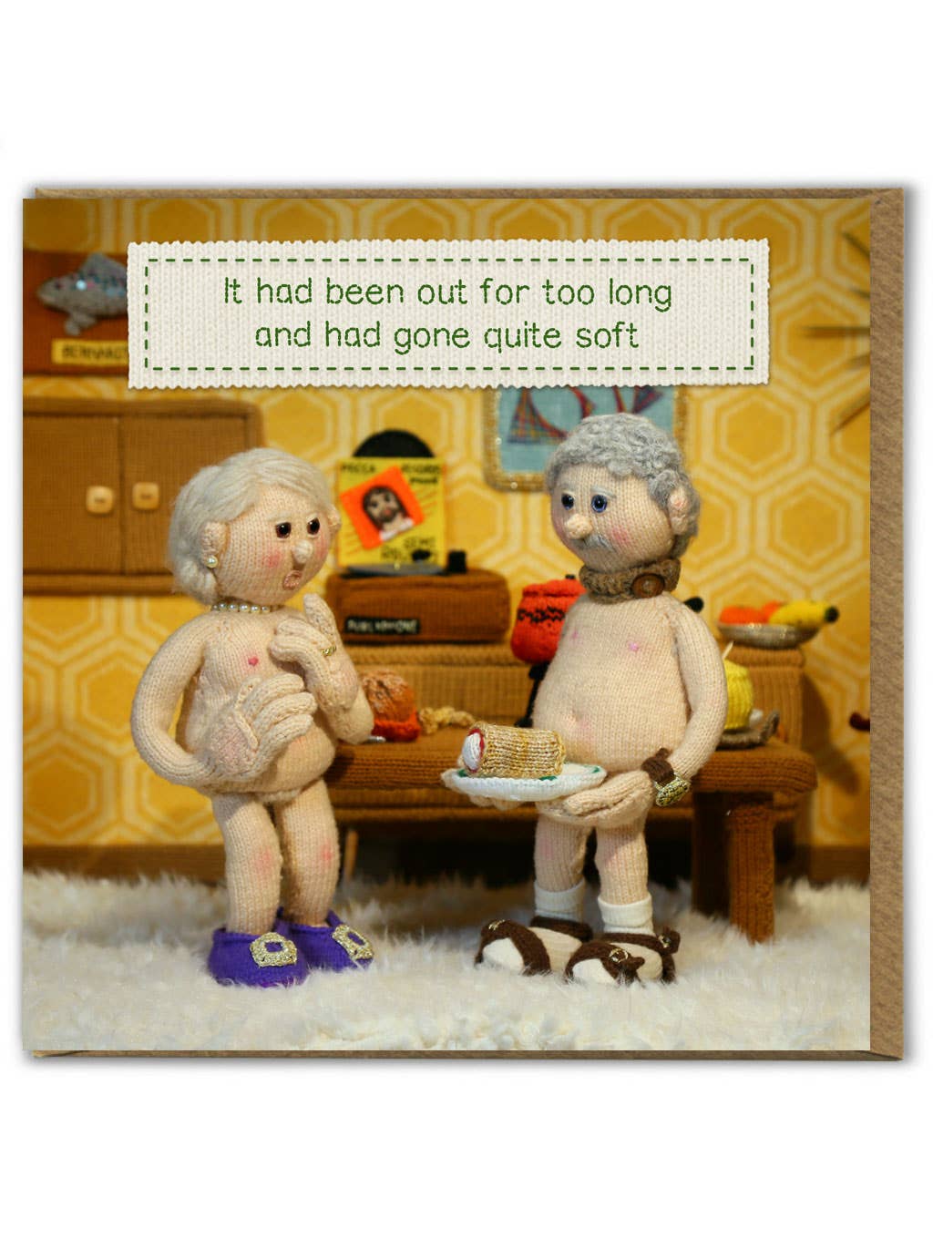 Funny Birthday Card - Gone Soft by Nudinits
