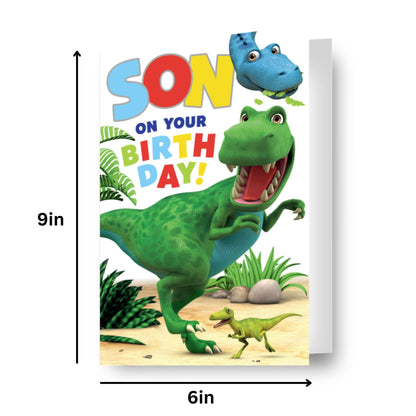 Dinosaur Roar Son Birthday Card