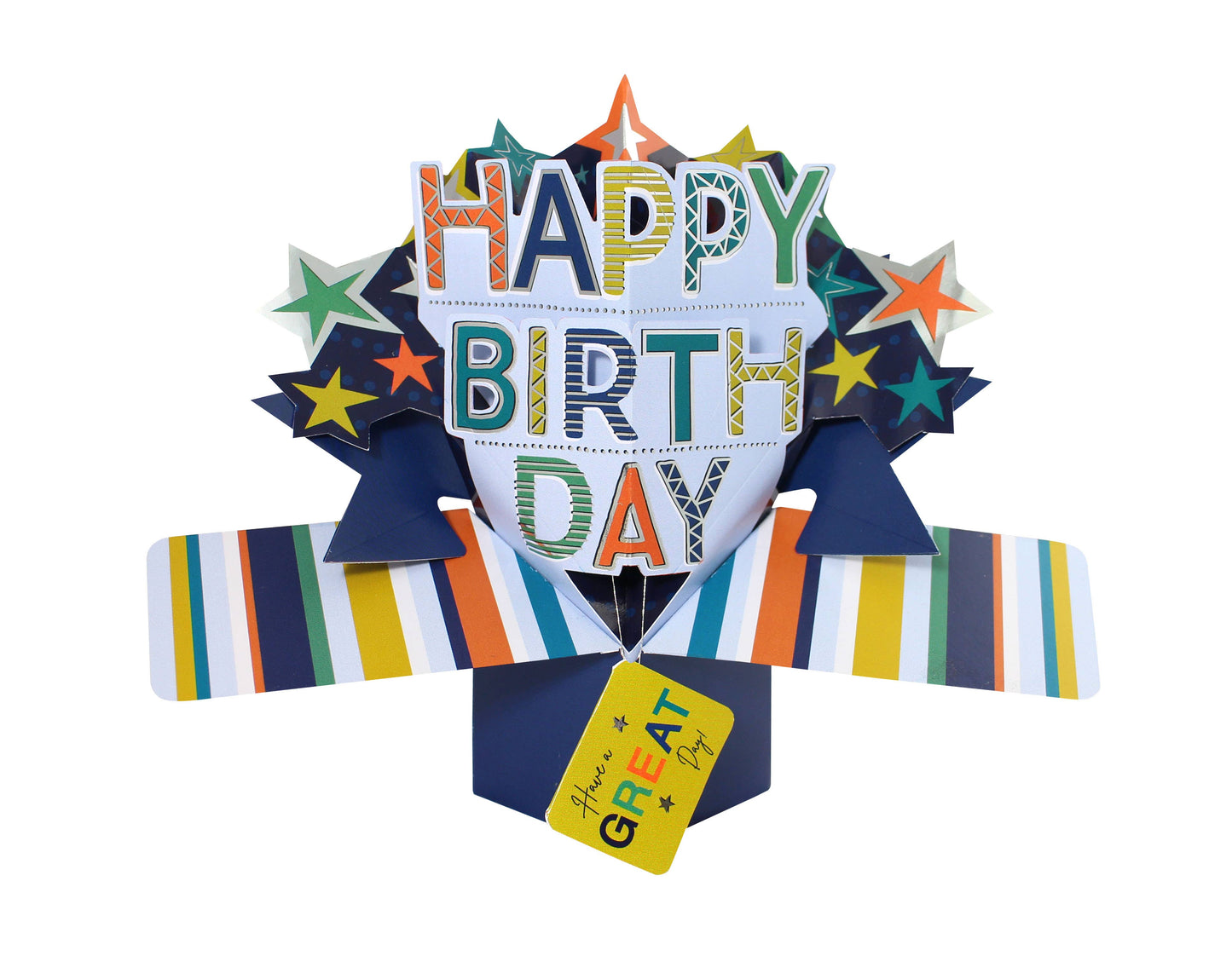 Happy Birthday Stars - Pop-Up Greeting Card - Second Nature