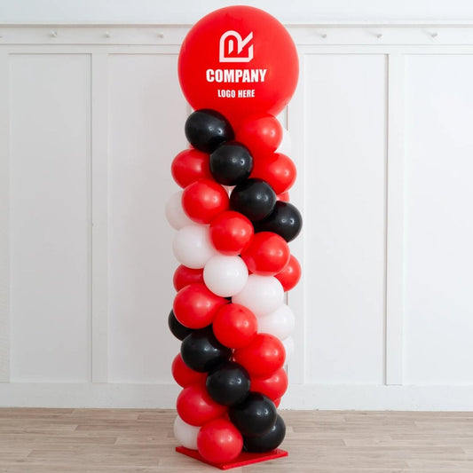 Red Party Balloon Pillar