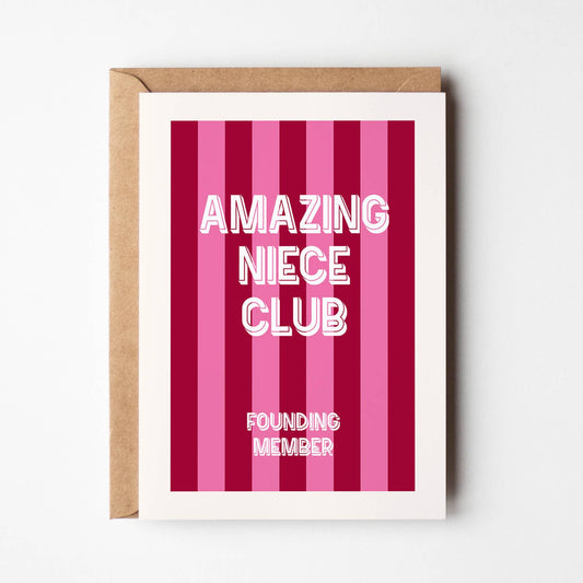 Amazing Niece Club - Family Card