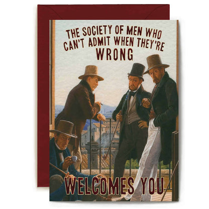 Society of Men Card by Artijoke- Funny Card