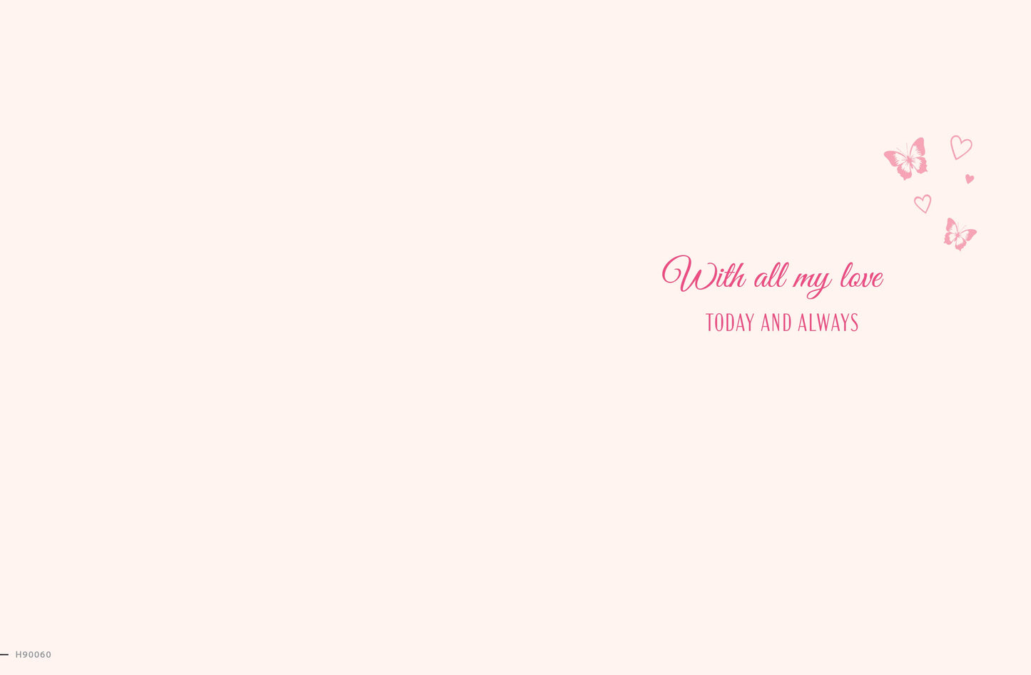 Birthday Card, Wife, Flower On Mint