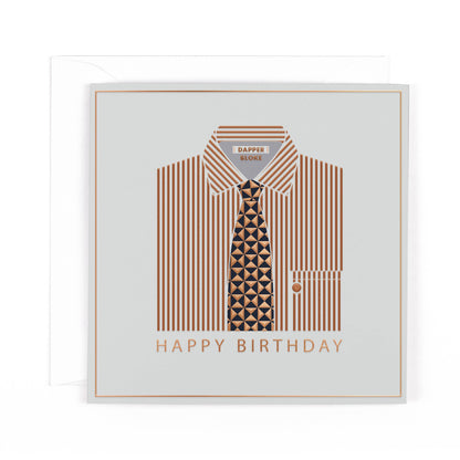 Pocket Square Shirt & Tie Birthday Card