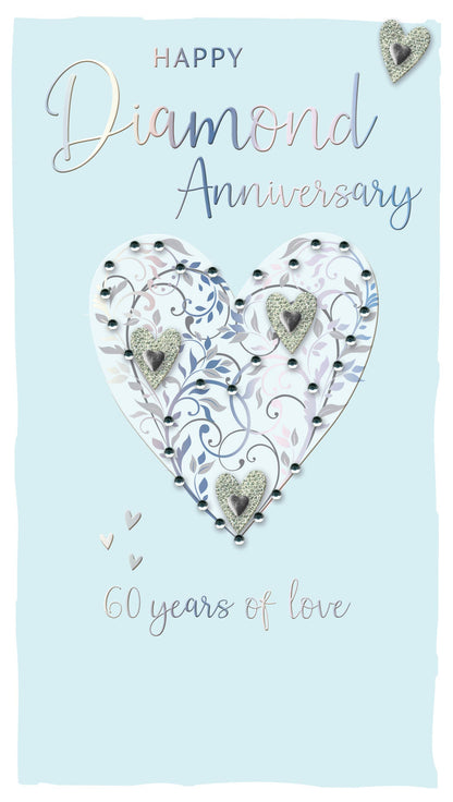 Diamond Anniversary -  Balloons - Champagne - Second Nature