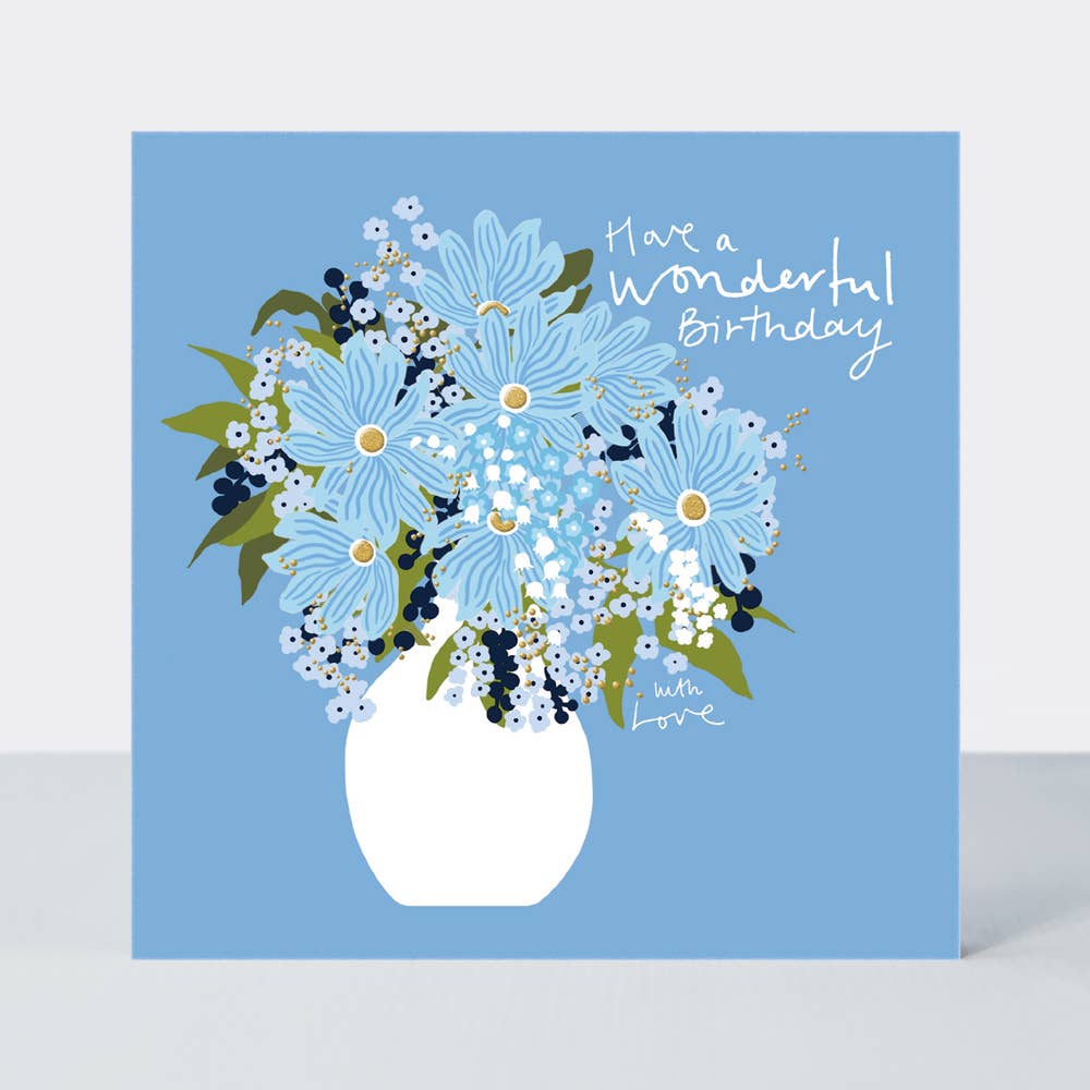 Field Day - Wonderful Birthday card - Vase