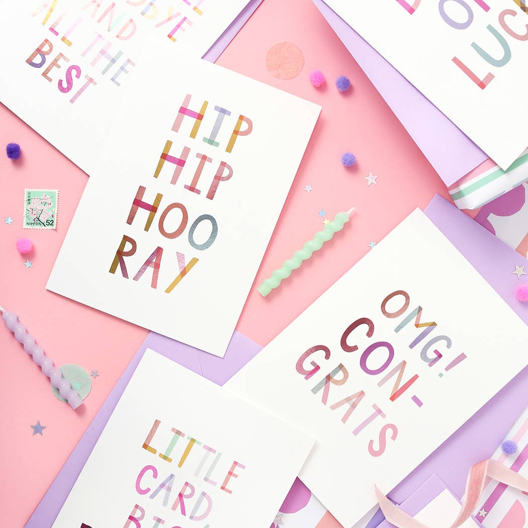 OMG! Congrats – Congratulations Luxury Foiled Greeting Card