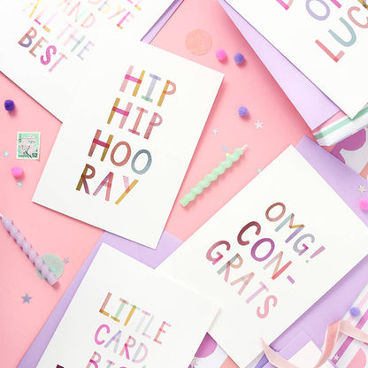 OMG! Congrats – Congratulations Luxury Foiled Greeting Card