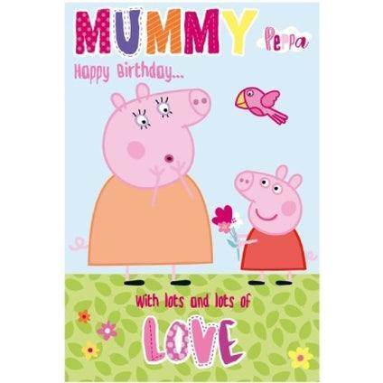 Peppa Pig Mummy Birthday Card