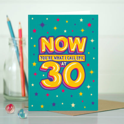 GA12 Funny epic 30th milestone birthday card