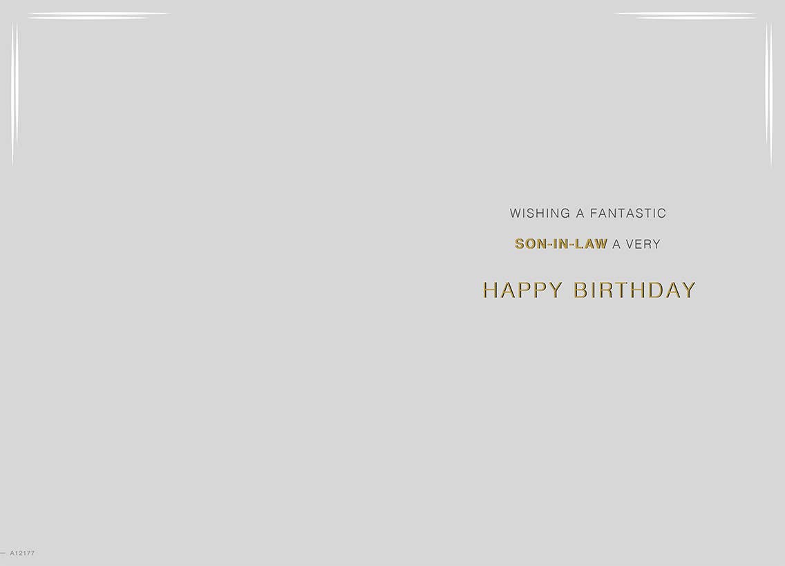 Birthday Card, Son In Law, Car