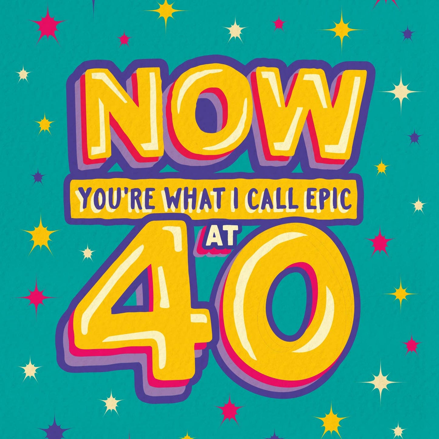 GA13 Funny epic 40th milestone birthday card