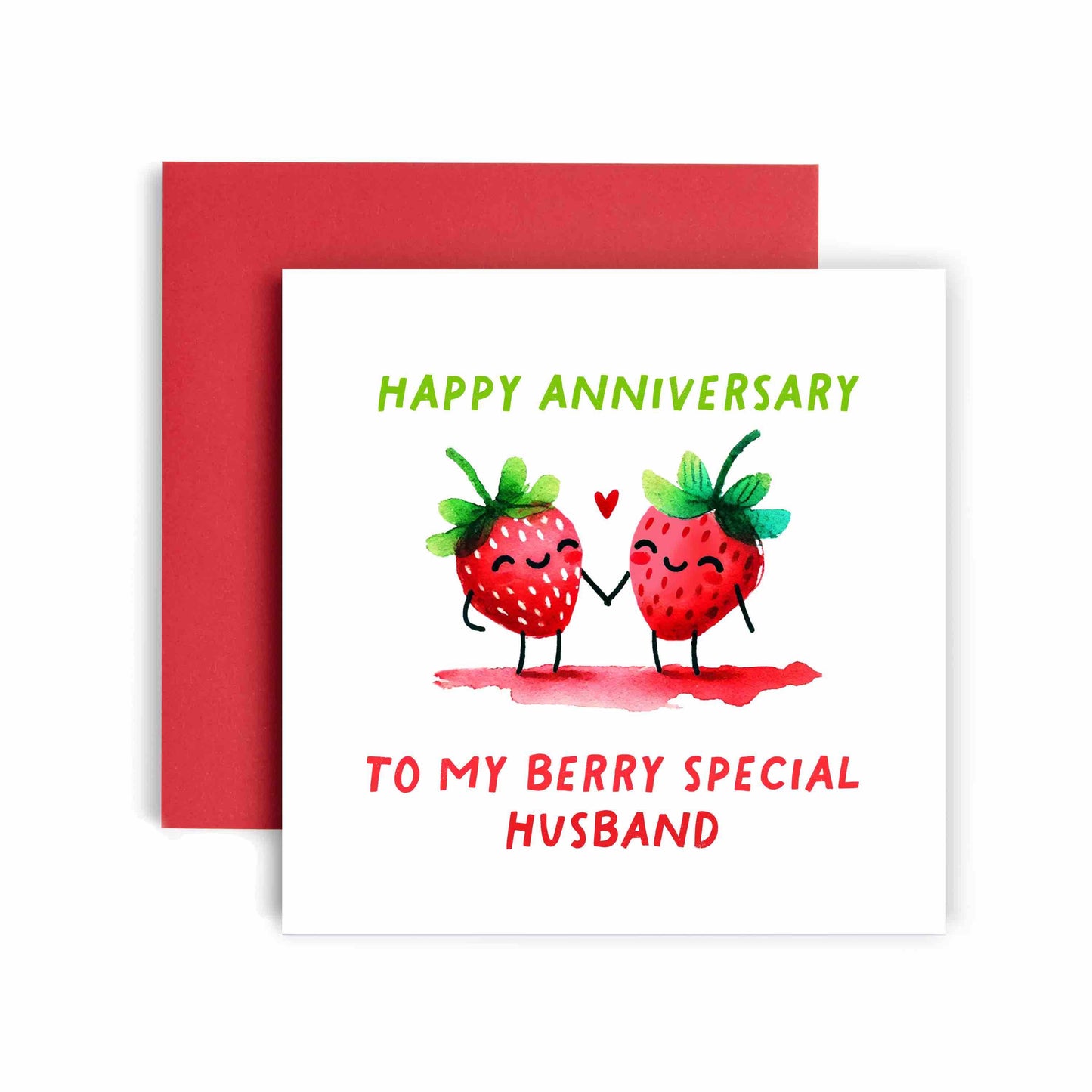 Berry Special Couple Husband Anniversary Card