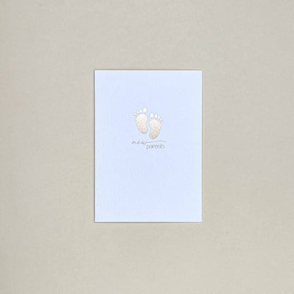 New Parents Baby Feet White Card