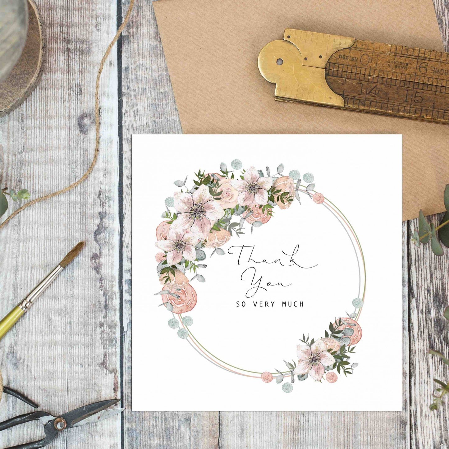 Thank You So Very Much Card (Cello-Free)