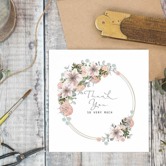 Thank You So Very Much Card (Cello-Free)