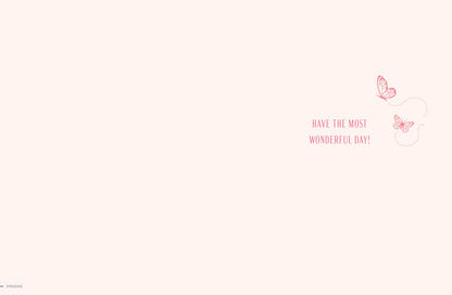 Birthday Card, Mum, Flower On Mint