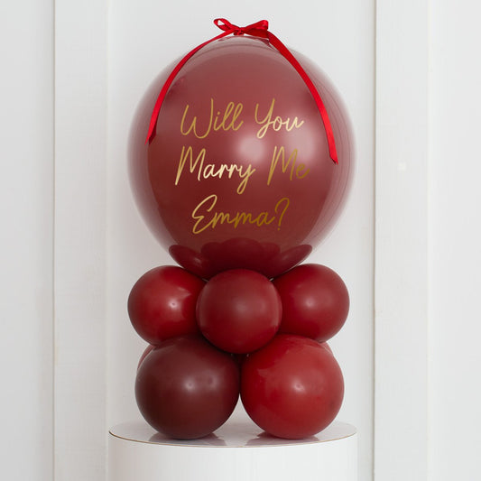 Red Cherry Latex Air Filled Personalised Bubble Stack